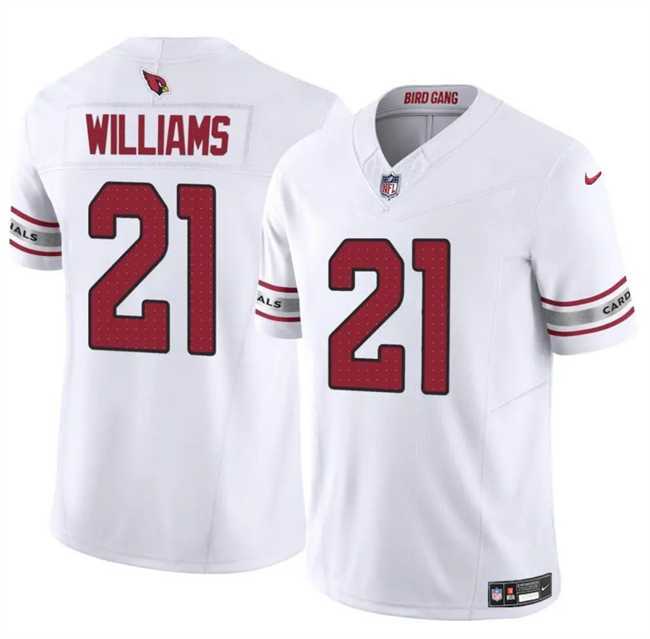 Men & Women & Youth Arizona Cardinals #21 Garrett Williams White 2024 F.U.S.E. Vapor Untouchable Limited Stitched Jersey->arizona cardinals->NFL Jersey